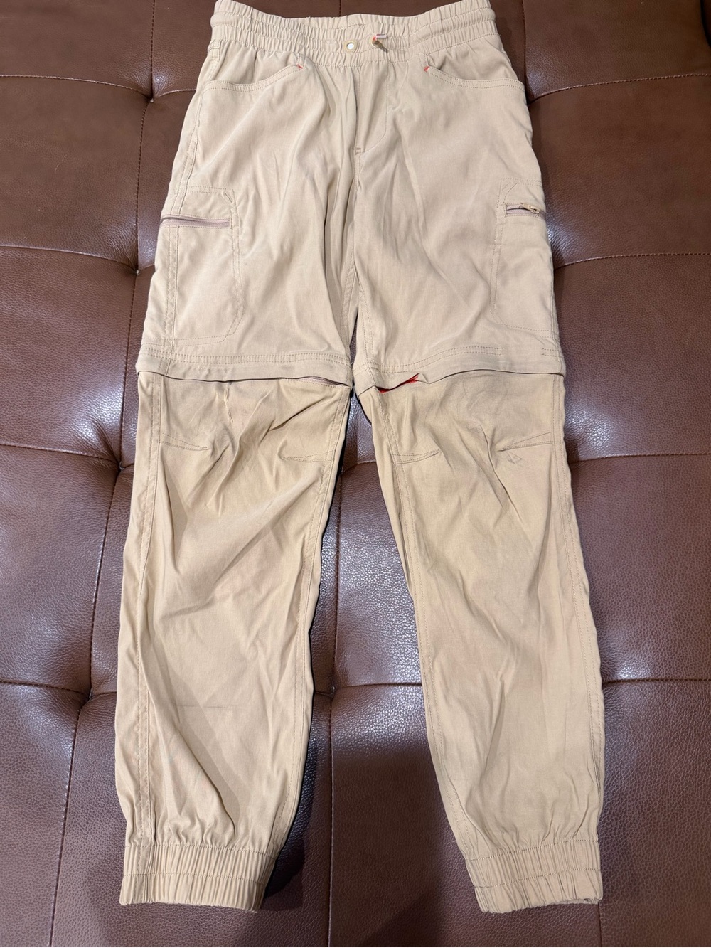 Boys Versatile Convertible Khaki Pants W/ Zip off Design for Shorts/Pants 10/12